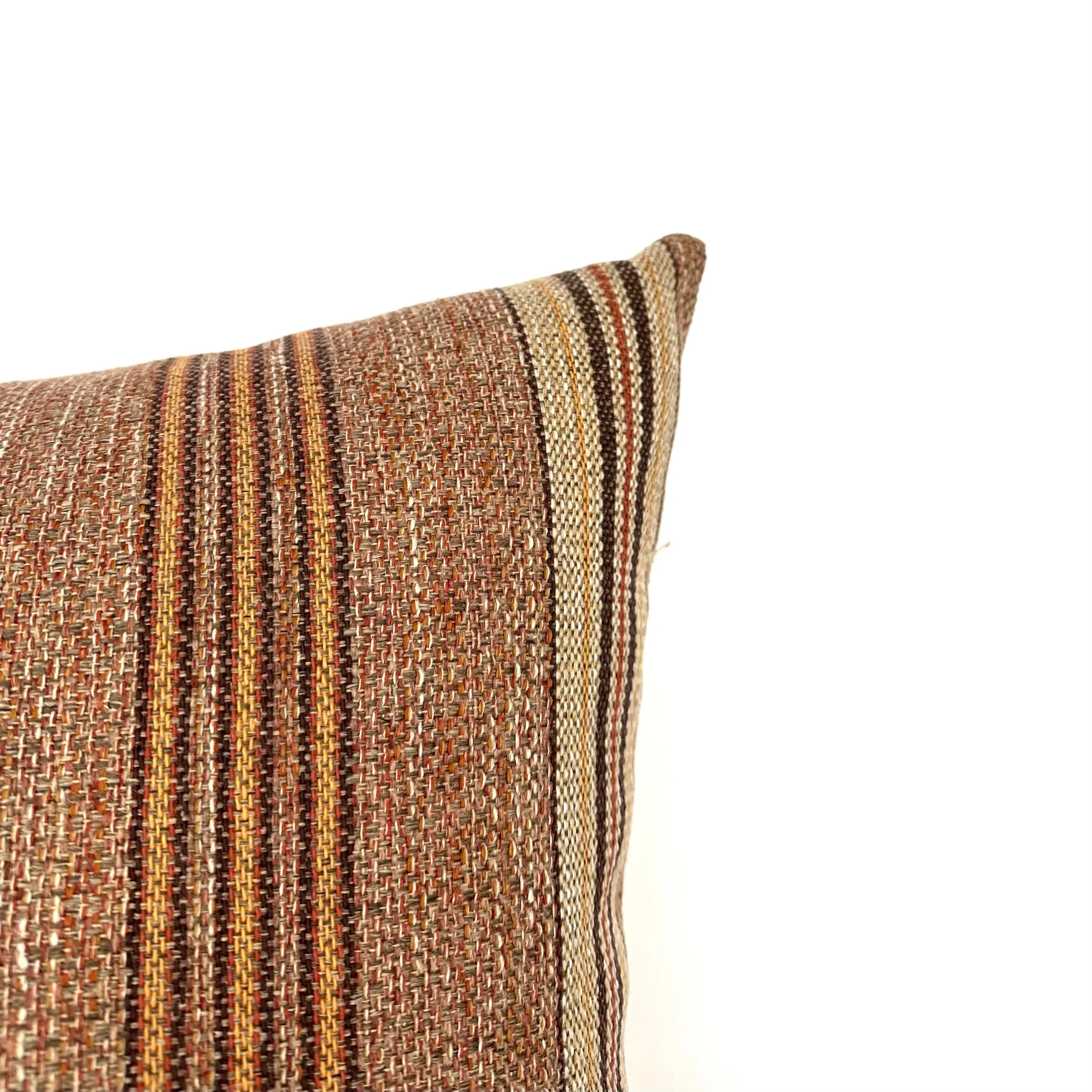 Country Brick Stripe Throw Pillow Cover 22x22