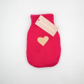 Cranberry Pink Cashmere Small Hot Water Bottle