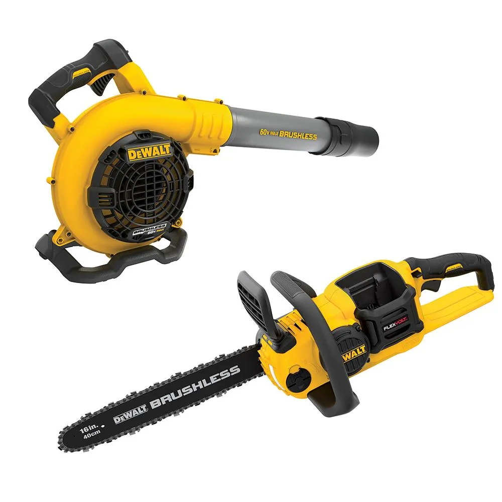 DeWALT DCKO667X1 60V MAX FLEXVOLT 16" Cordless Chainsaw and Blower Combo Kit