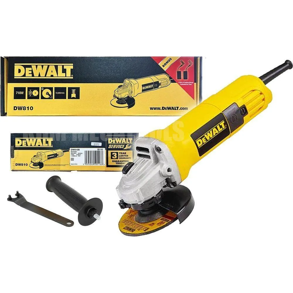 Dewalt DW810 Angle Grinder 4" 710W (DW810-B)