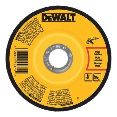 DeWalt® Type 27 Depressed Center Wheel, 6 X 1/4 X 5/8 in - 11, A24R Grit, Aluminum Oxide, DW4626