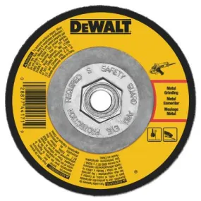 DeWalt® Type 27 Depressed Center Wheels, 9 x 1/4 x 5/8 - 11, A24N Grit, Aluminum Oxide, DW4550