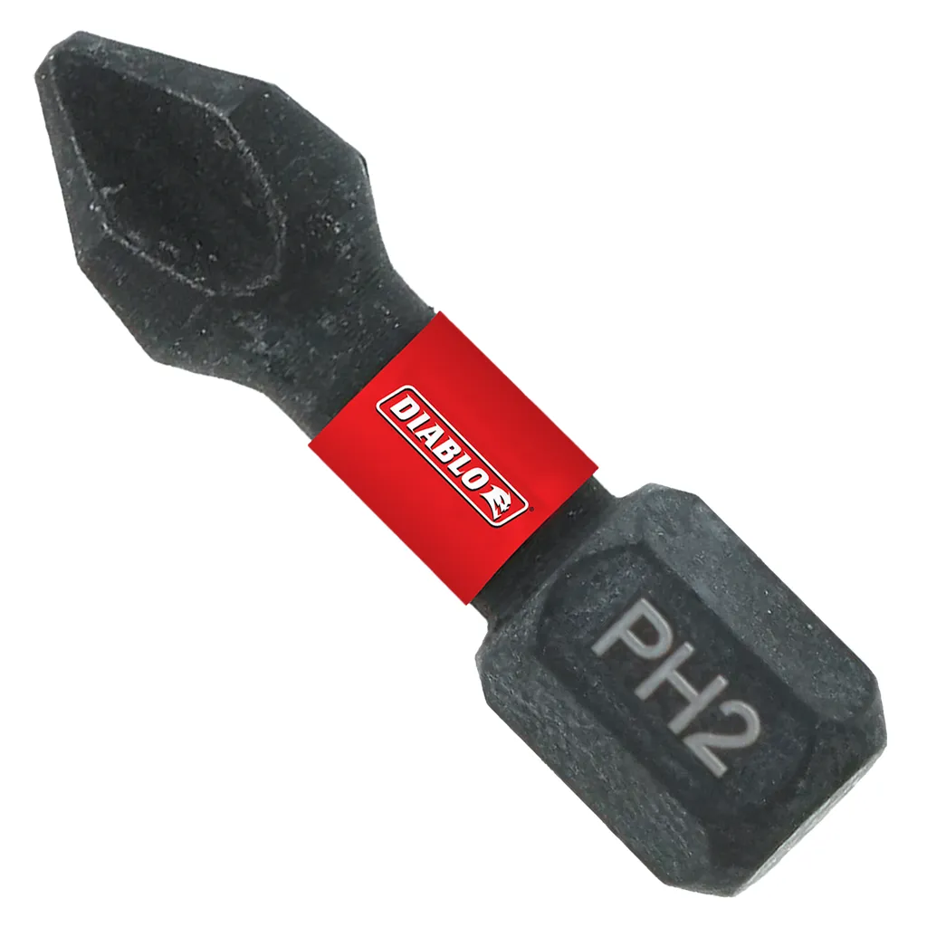 Diablo 1" #2 Phillips Drive Bit - 25/Pack