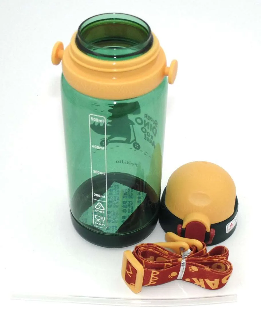 Dino Water Bottle with Strap 600 ML