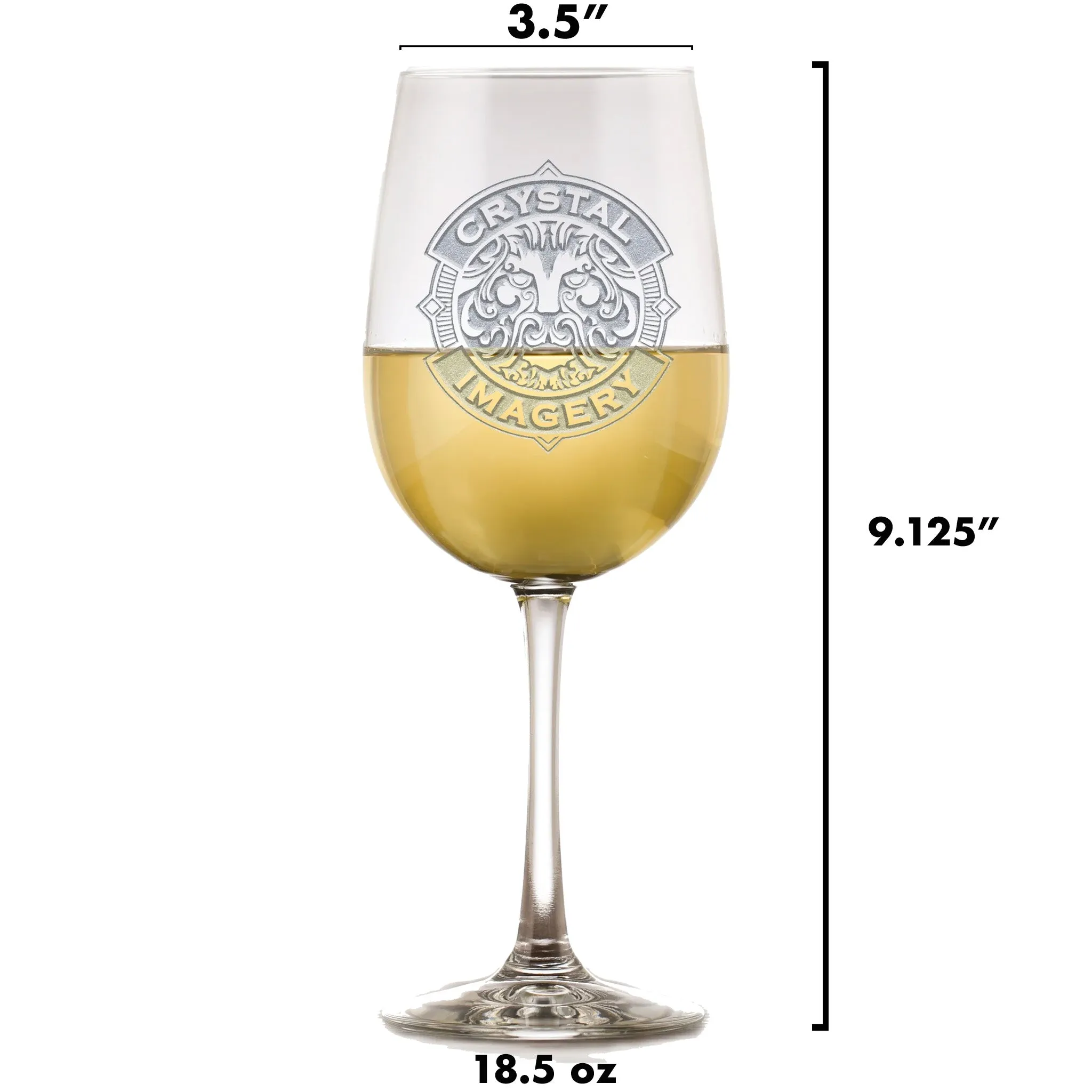 Engraved Numbered 1 thru 8 Wine Glass Set