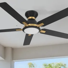 Essex Smart Low Profile Ceiling Fan with LED Light Outdoor/Indoor 52”