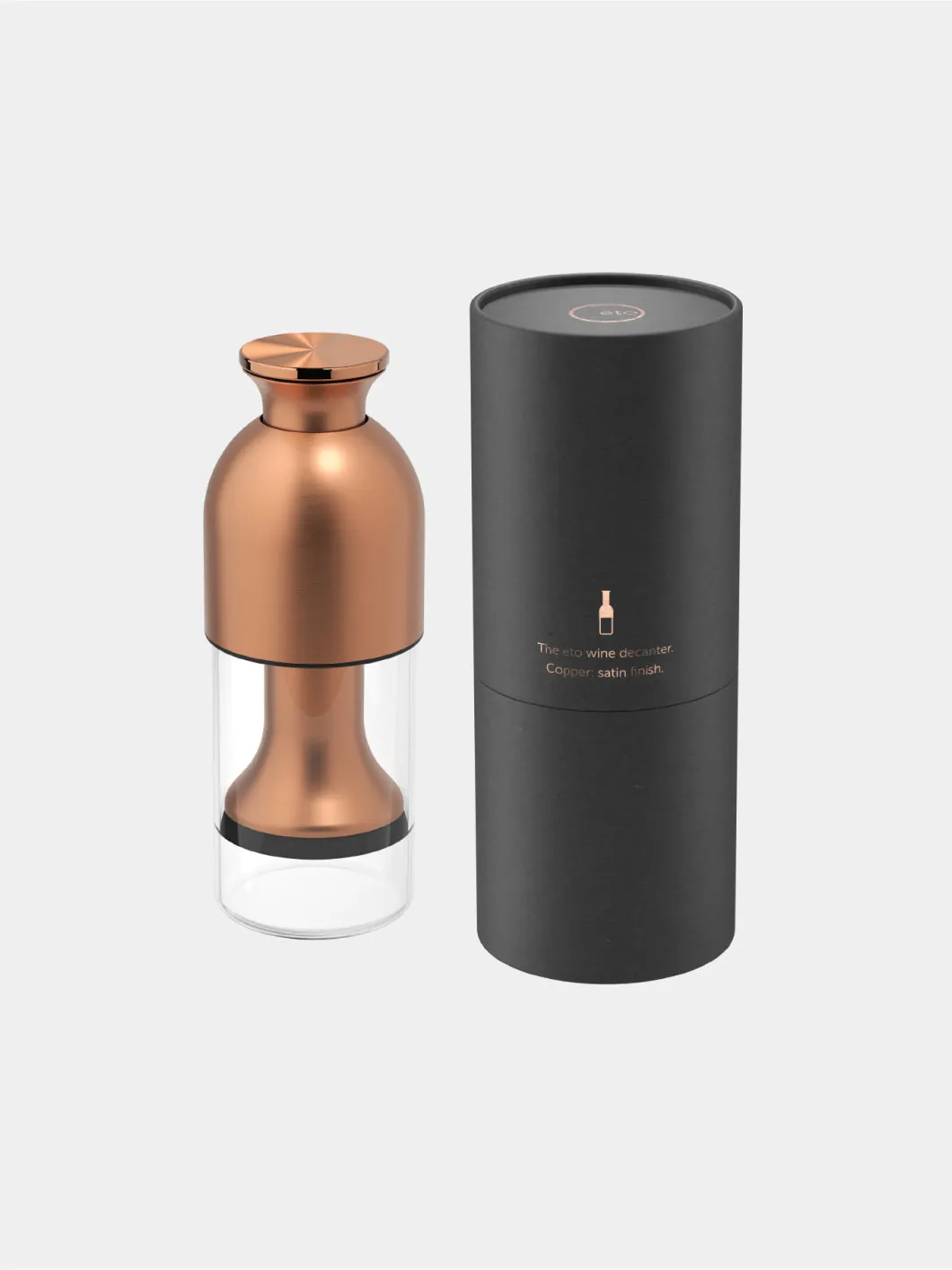 eto wine decanter in Copper: satin finish