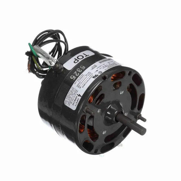 Fasco Direct Drive Motor, 1500 RPM, 1/12 HP, 115 V, 4.4" Diameter, Open Air Over