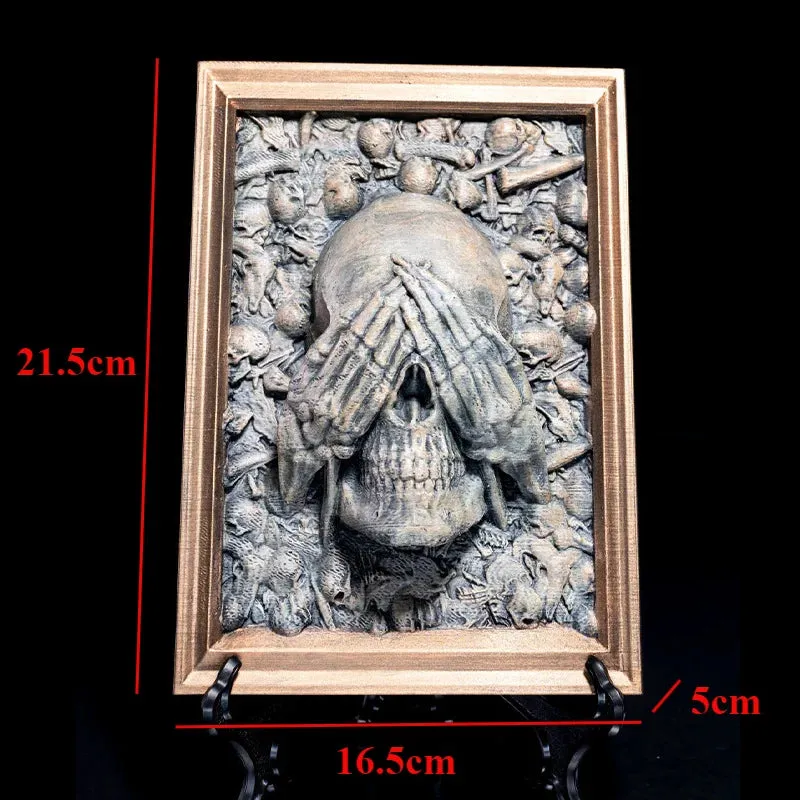 Frame Resin Crafts Skull Photo Frame Viking Wall Decorations