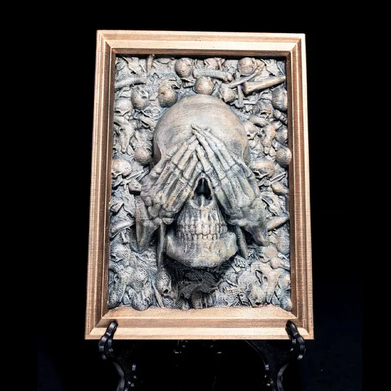 Frame Resin Crafts Skull Photo Frame Viking Wall Decorations