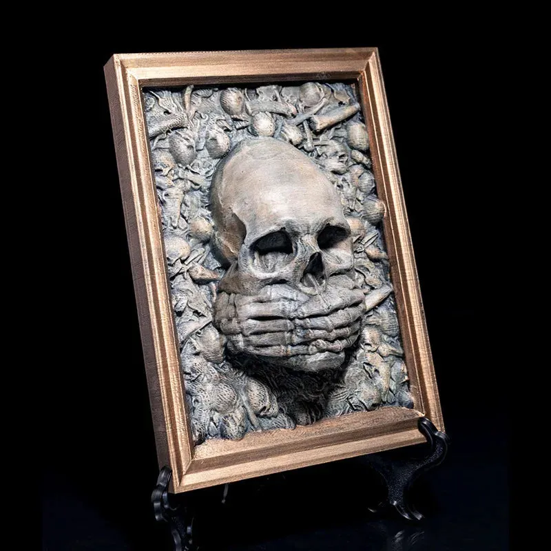 Frame Resin Crafts Skull Photo Frame Viking Wall Decorations