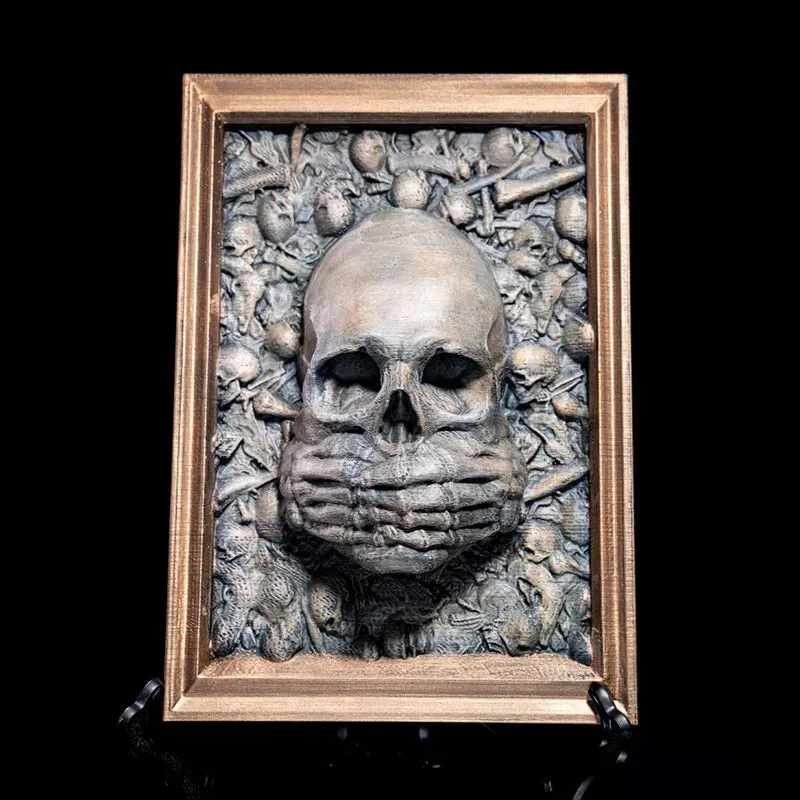 Frame Resin Crafts Skull Photo Frame Viking Wall Decorations