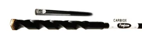 Freeform Carbide Masonry Drill Bits  3/8" x 24" with 1/4" Bellhanger Flex Shaft