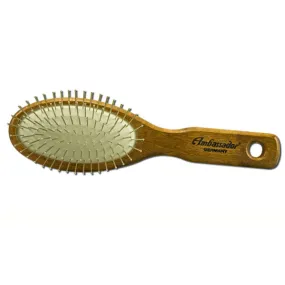 FUCHS BRUSHES - Hairbrush Wood Small with Steel Pins - 1 Brush