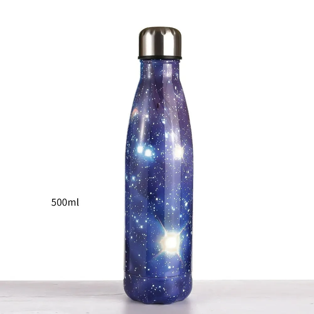 Galaxy Design Steel Water-Bottle.(500mL)