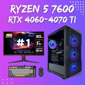 Gaming PC Bundle | Ryzen 5 7600 | RTX 4060-4070 Ti super | 32GB DDR5 AX61 Elite