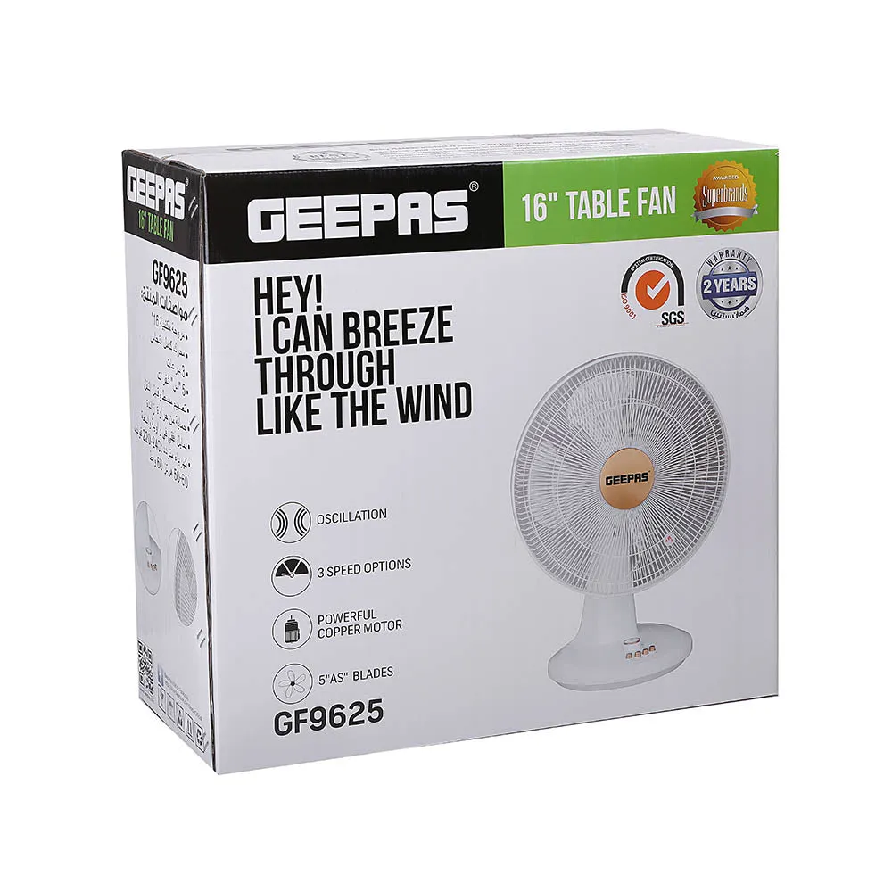 Geepas GF9625  Table Fan 5 Blades