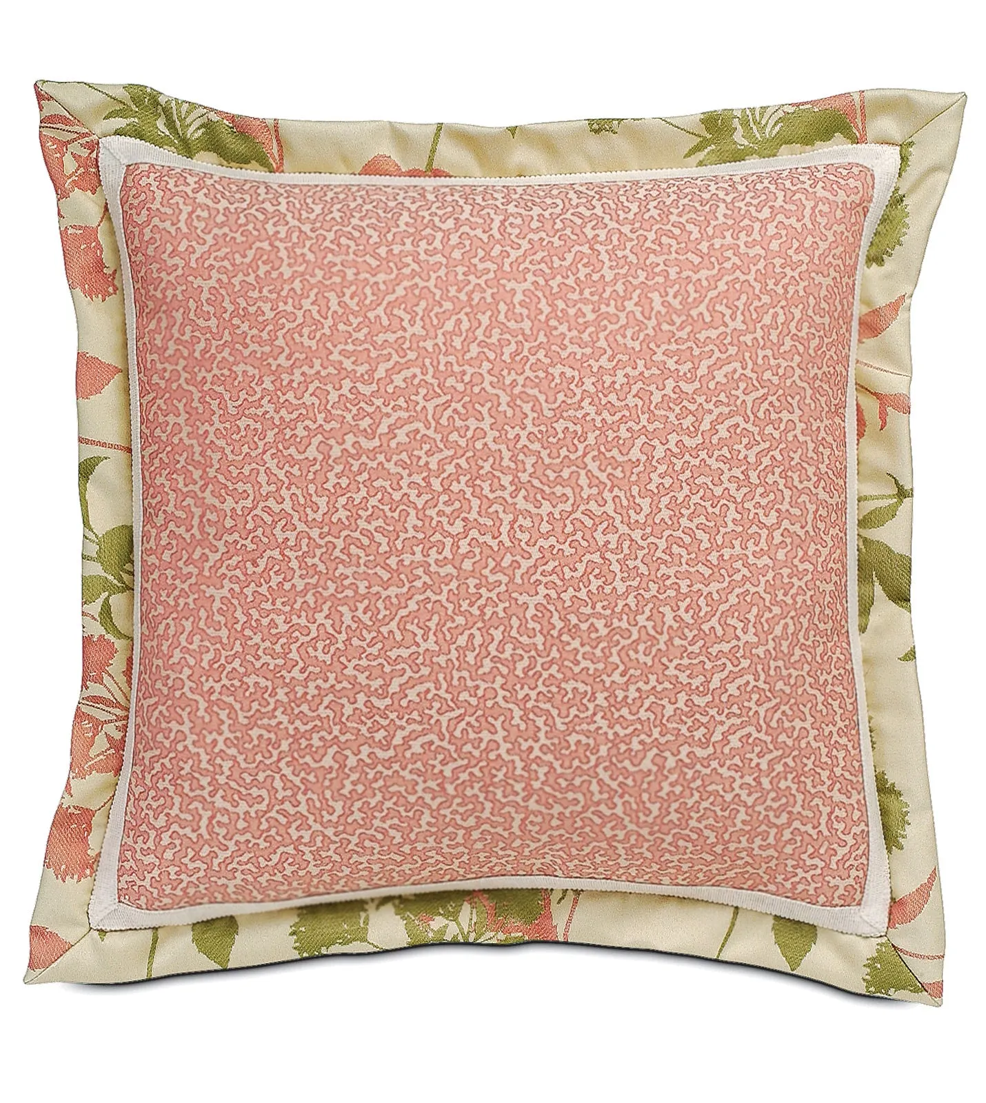 Gemma Coral Indoor Outdoor Throw Pillow Cover 20x20