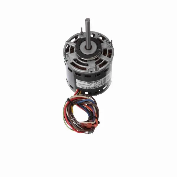 Genteq Direct Drive Motor, 1075 RPM, 1/5 HP, 115 V, 42 Frame, Open Air Over