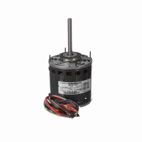 Genteq Direct Drive Motor, 1075 RPM, 1/5 HP, 115 V, 42 Frame, Open Air Over