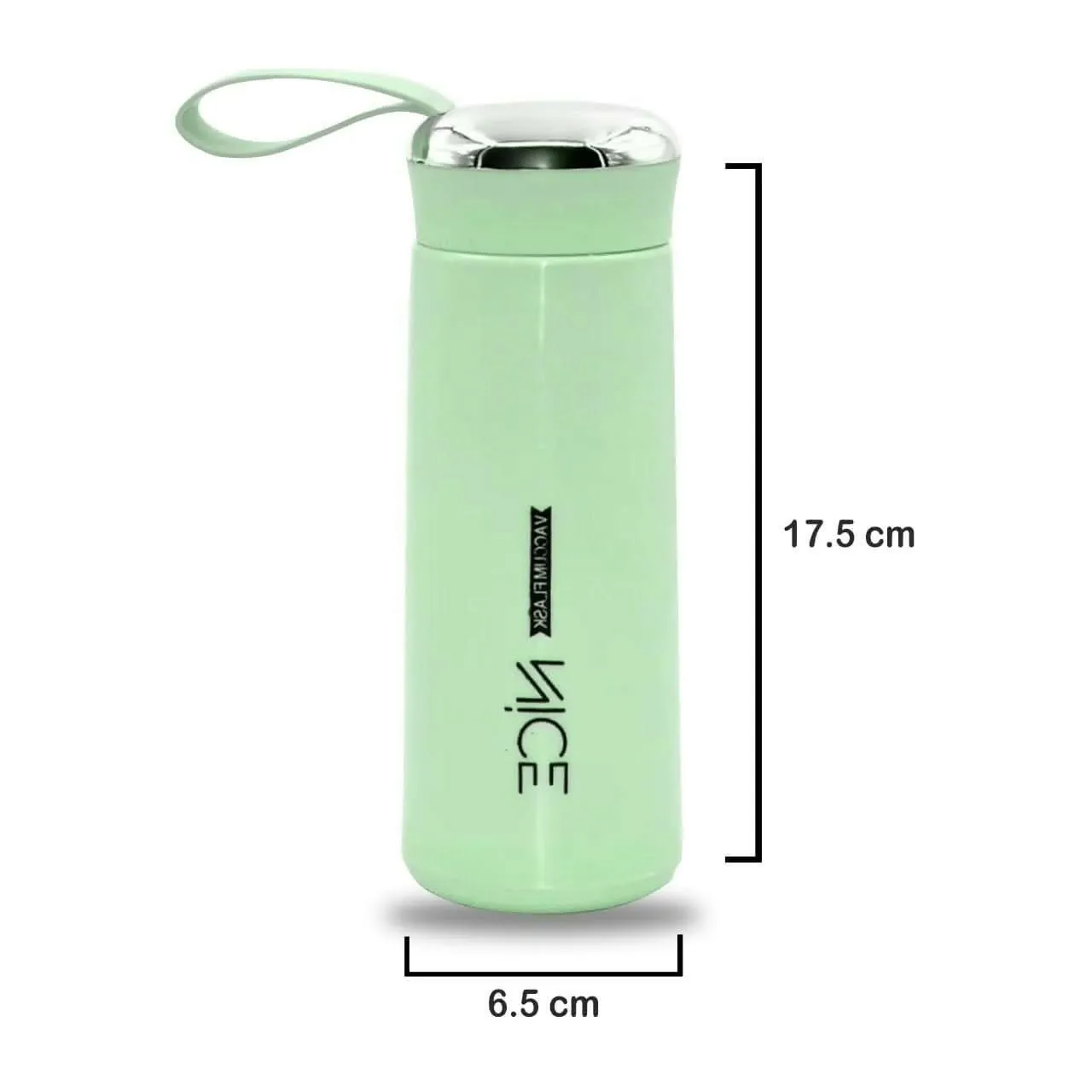 Glass Water Bottle with Silicone Protection & Airtight Lid  - 500ml (Random Color)