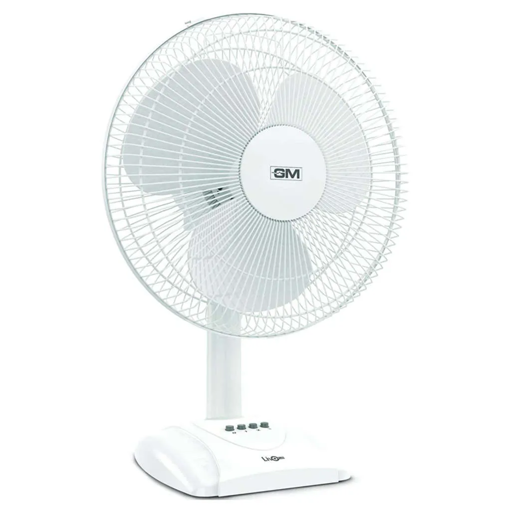 GM Livo Plus NS Table Fan 400mm White TFB160025WHGL