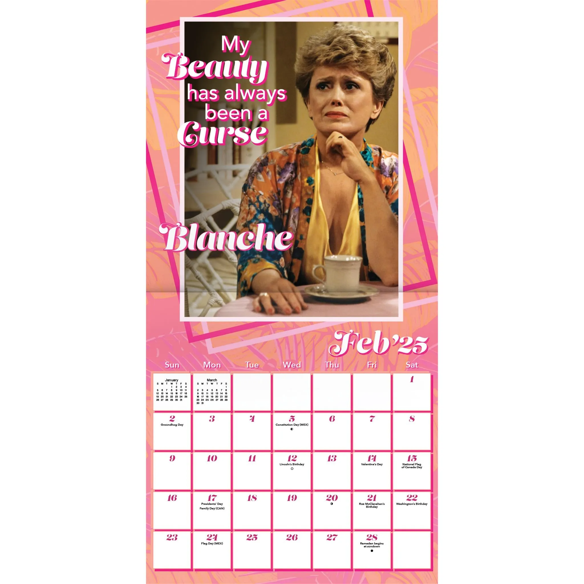 Golden Girls Exclusive with Print Wall 2025 Calendar