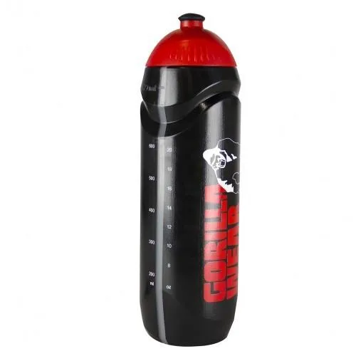 Gorilla Wear Spors Bottle Black Red - 750ml