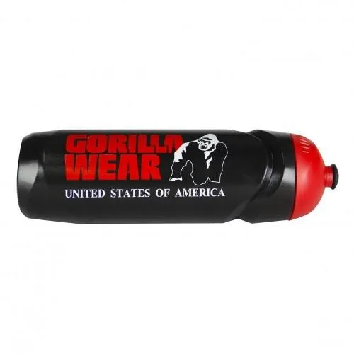 Gorilla Wear Spors Bottle Black Red - 750ml