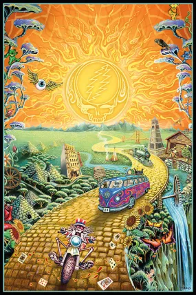 Grateful Dead "Golden Road" by Mike DuBois (2017) Rock Music 24x36 Art Poster