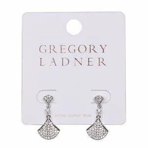 Gregory Lander Micro CZ Mini Fan Drop Earing