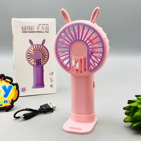 Handheld Mini USB Fan With Phone Bracket