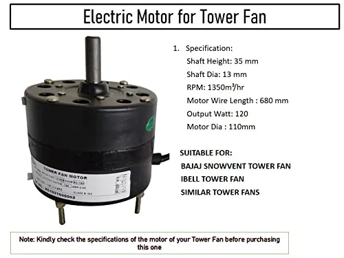 HAVAI Electric Motor for Tower Fan