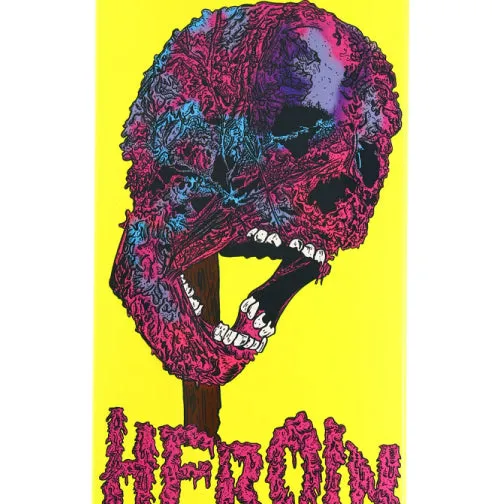 Heroin Lee Yankou Face Melter Skateboard Deck 8.25"