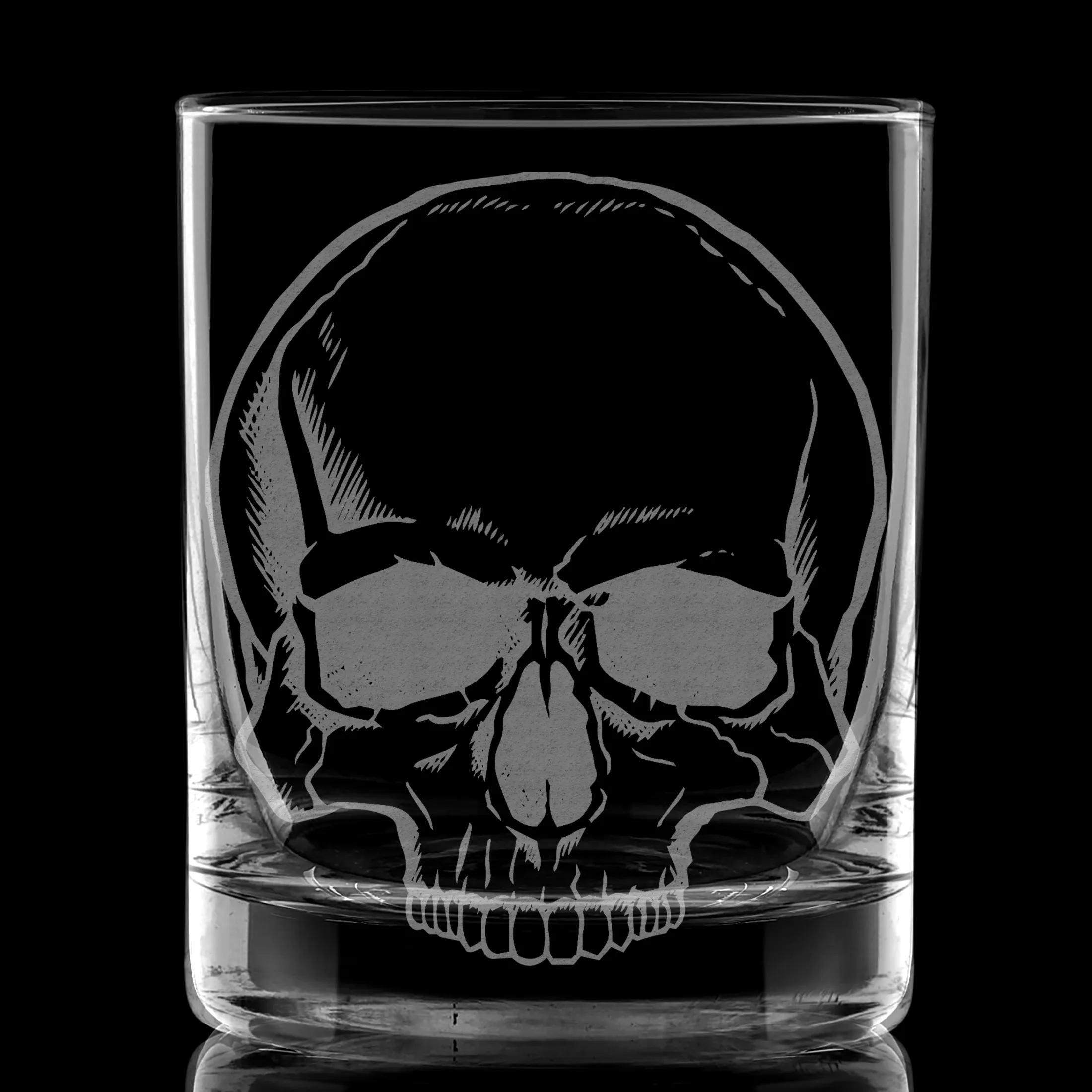 HUMAN SKULL Whiskey Glass by Lumengrave