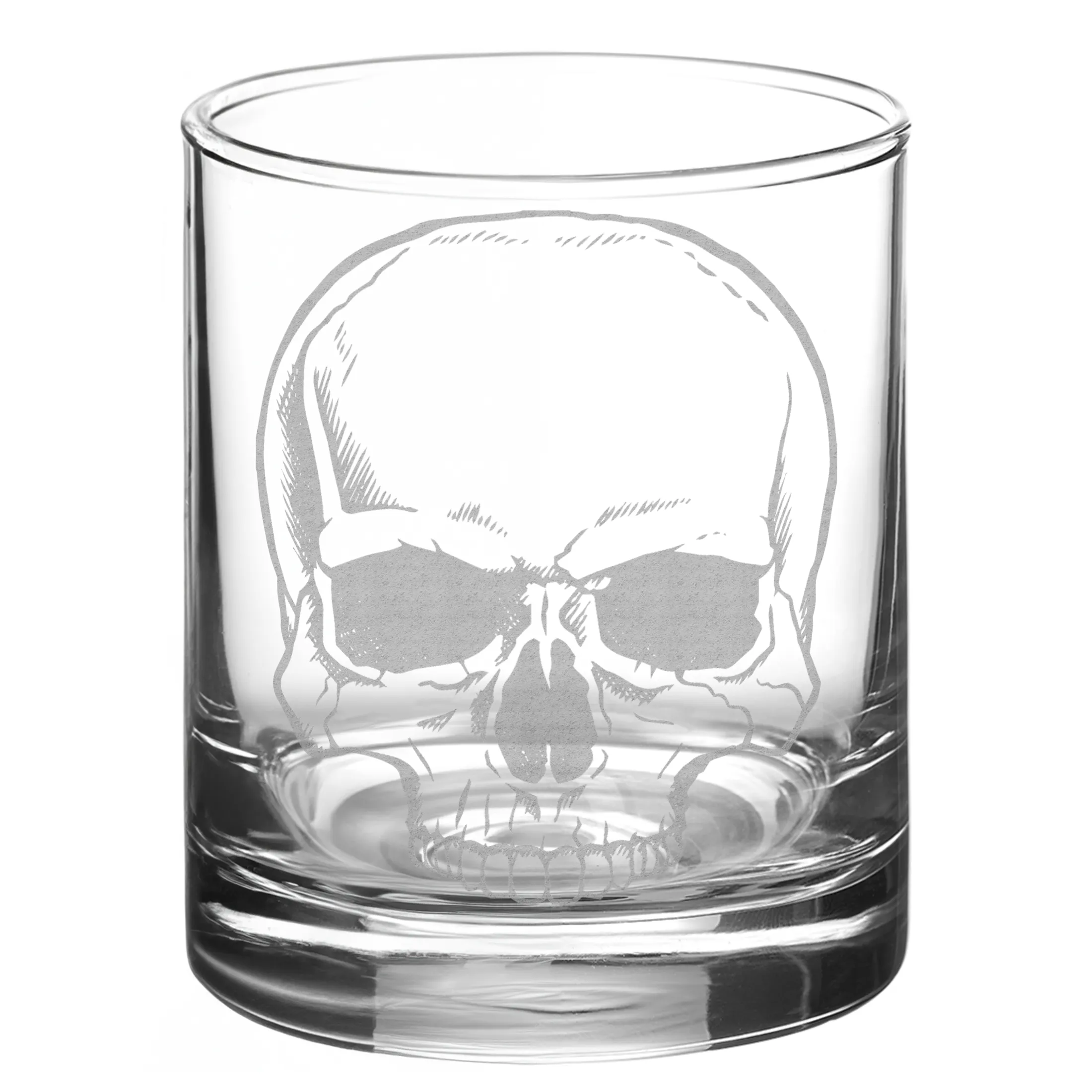 HUMAN SKULL Whiskey Glass by Lumengrave