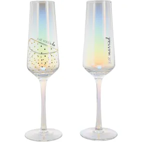 I Do 8 oz Glass Toasting Flute (Set of 2)