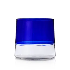 Ichendorf Light wine glass clear bottom - blue by Alba Gallizia