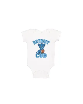 Ink Detroit - Detroit Cub Baby Onesie - White