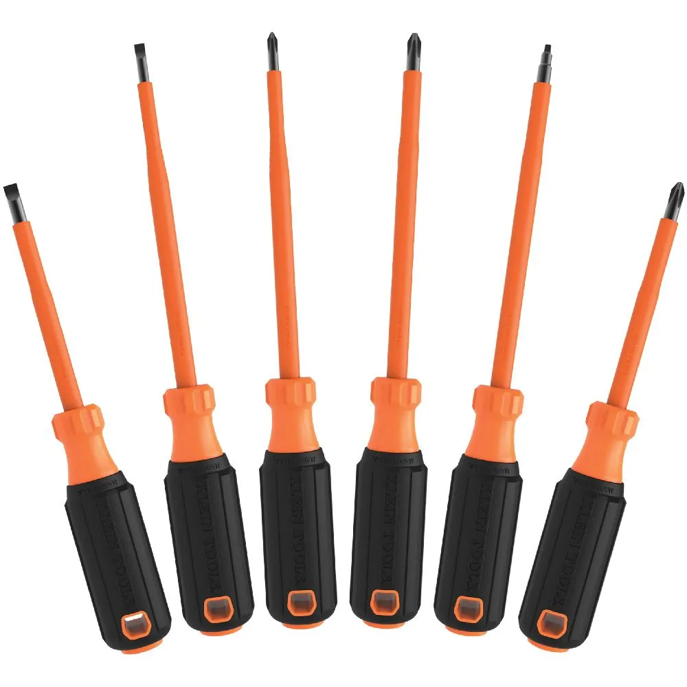 Klein 85076INS Screwdriver Set, 1000V Insulated, 6-Piece