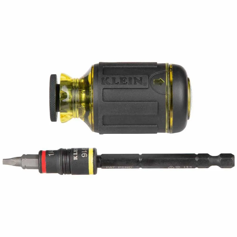 Klein Tools 32308HD 12-in-1 Impact Rated Stubby Driver Set with Flip Sockets