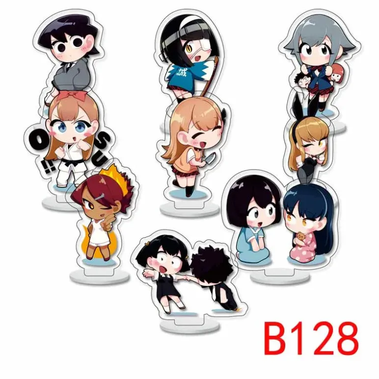 Komi Can't Communicate 9 Piece Mini Acrylic Stand Set