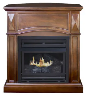 Kozy World Vent Free Gas Fireplace: Belmont