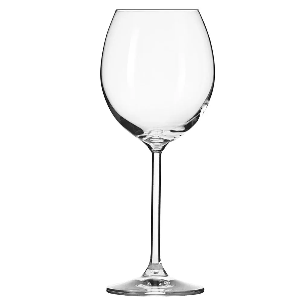 Krosno Non-Lead Crystal-Clear Glass, Venezia Red Wine, 350 ml, Set of 6