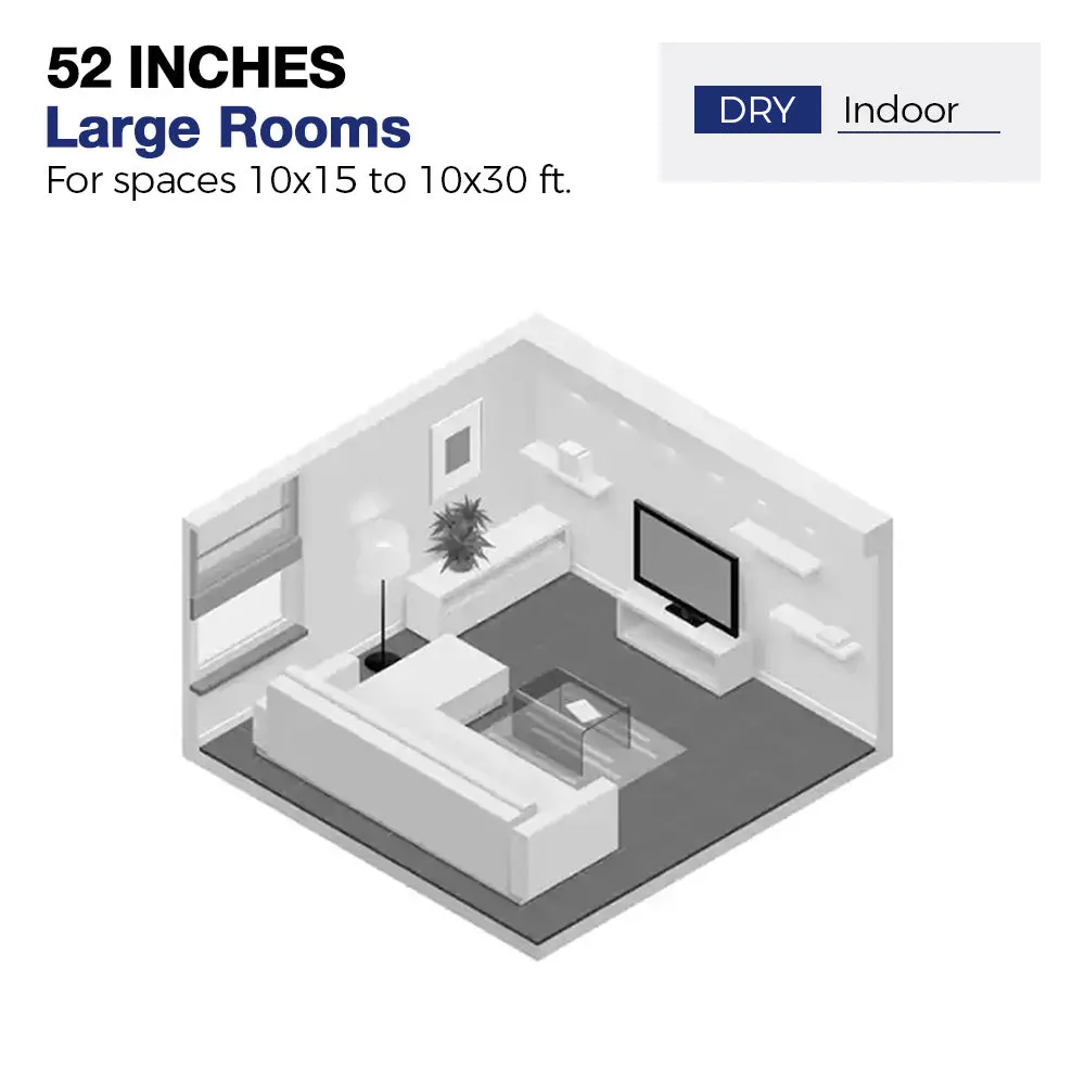 Lanceston 52 inch Ceiling Fan with LED Light and Remote