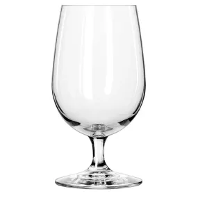 Libbey 8513SR Bristol Valley Series 16 oz Water Goblet with SheerRim® Dura Temp Edge, Round Shape, and Stemmed Base, Case of 24 Pcs