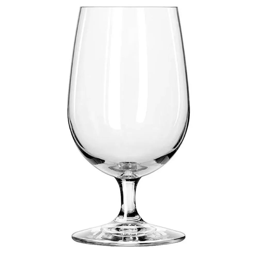 Libbey 8513SR Bristol Valley Series 16 oz Water Goblet with SheerRim® Dura Temp Edge, Round Shape, and Stemmed Base, Case of 24 Pcs