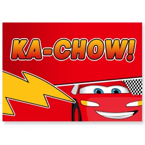 Lightning Cars Ka-Chow! Poster Decoration - A3