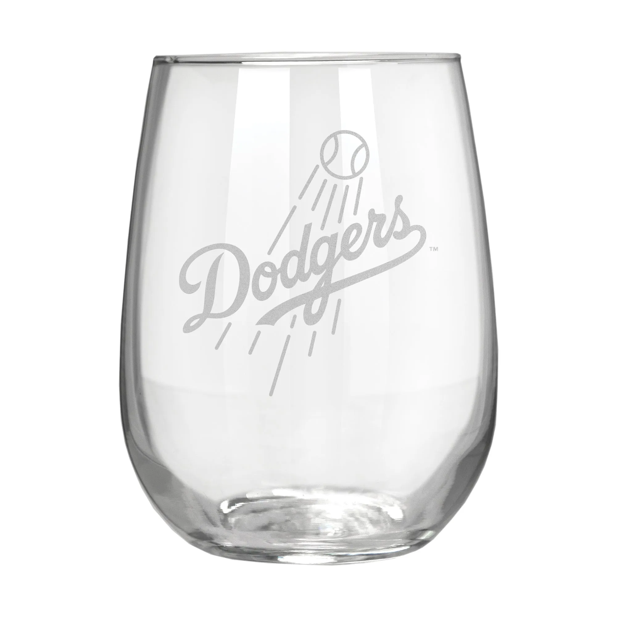 Los Angeles Dodgers 17 oz. Stemless Wine Glass