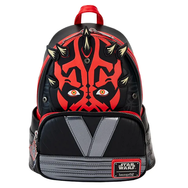 Loungefly Star Wars: Episode I - The Phantom Menace 25th Anniversary Darth Maul Detachable Hood Cosplay Mini-Backpack